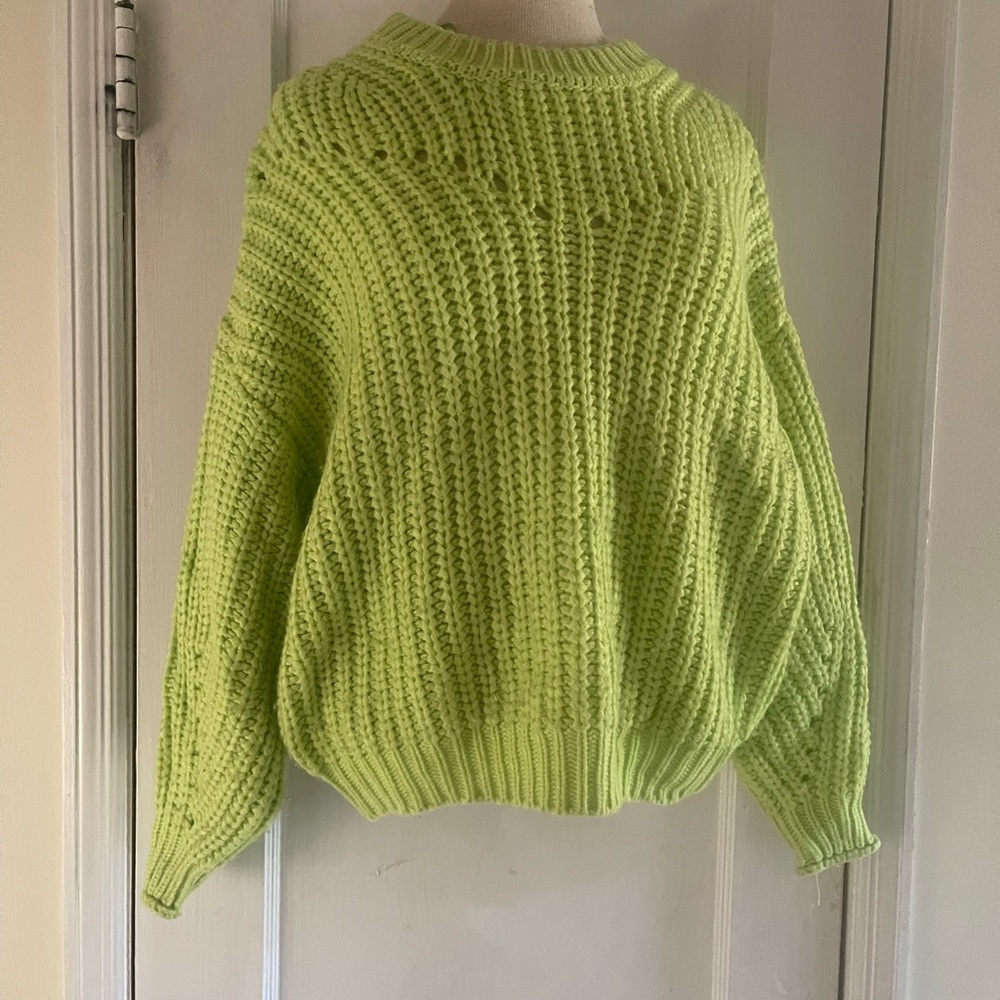 Lime Green Knit Sweater